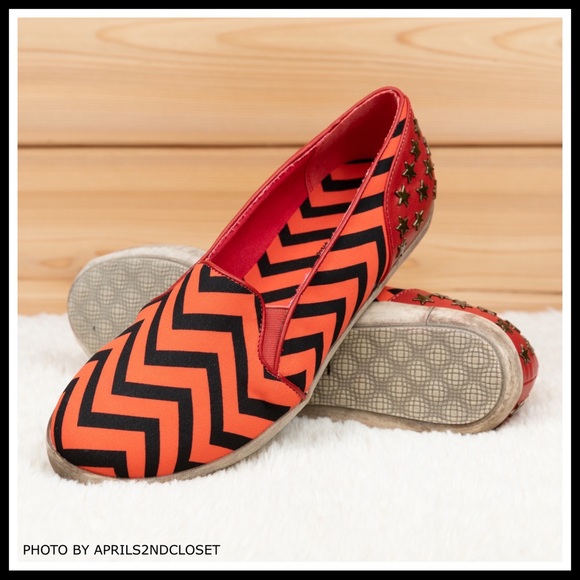 SLIP ON FLATS OXFORD BLACK PRINT STUD SNEAKERS - Picture 12 of 16